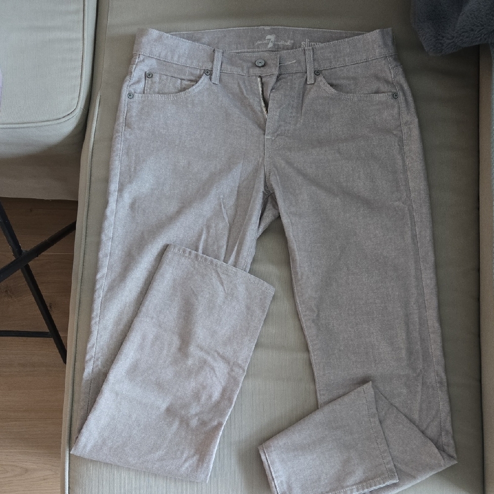 Khaki 7 For All Mankind Pants
